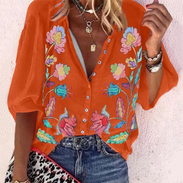 women blouses fashion casual long sleeve with buttons loose print summer shirts blusas mujer de moda 2020, Gray
women blouses fashion casual long sleeve with buttons loose print summer shirts blusas mujer de moda 2020, Gray