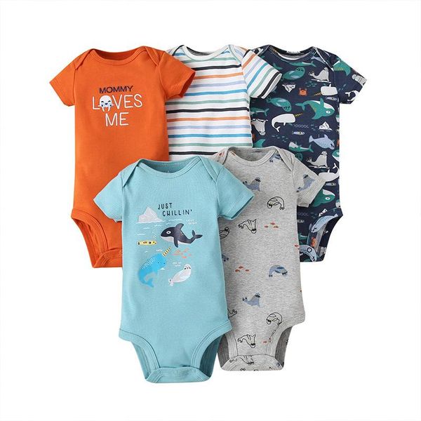 rompers 5pcs/lot baby boys girls bodysuits 100% cotton short sleeves kids clothes 6-24 month born body bright prints jumpsuit, Blue
rompers 5pcs/lot baby boys girls bodysuits 100% cotton short sleeves kids clothes 6-24 month born body bright prints jumpsuit, Blue