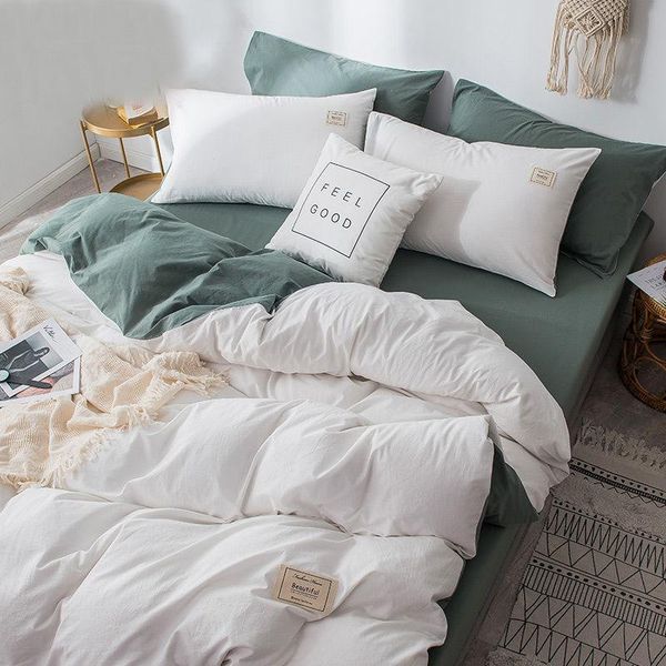 bedding sets pure color household set cotton quilt covers double sided design bedclothes comfortable soft pillowcase
bedding sets pure color household set cotton quilt covers double sided design bedclothes comfortable soft pillowcase
