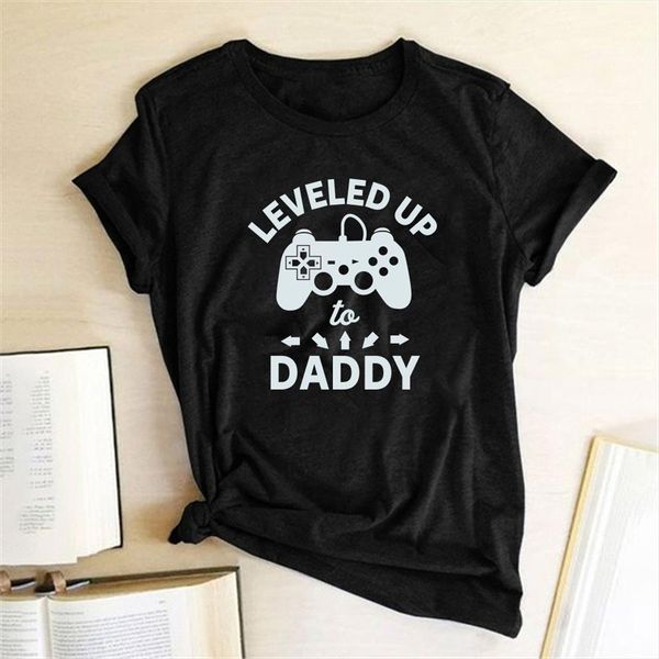 leveled up daddy print funny men t shirt summer game for ladies graphic tees blusas mujer de moda verano, White;black
leveled up daddy print funny men t shirt summer game for ladies graphic tees blusas mujer de moda verano, White;black