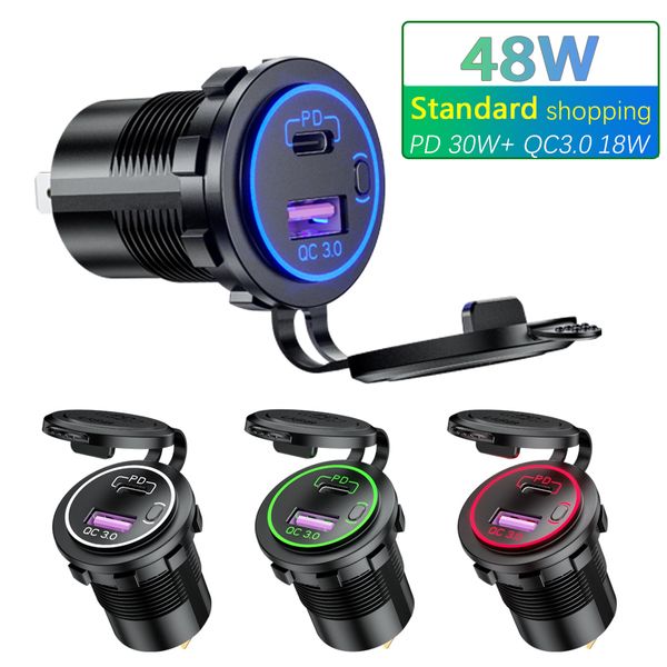roxgoct 48w car lighter socket pd qc 3.0 fast charging power switch usb car charger universal motorcycle car truck rv atv boat
roxgoct 48w car lighter socket pd qc 3.0 fast charging power switch usb car charger universal motorcycle car truck rv atv boat