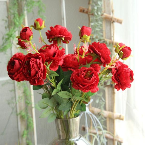 decorative flowers & wreaths artificial flower rose peony decoration home wedding garden plant valentine's day gift #yl10
decorative flowers & wreaths artificial flower rose peony decoration home wedding garden plant valentine's day gift #yl10