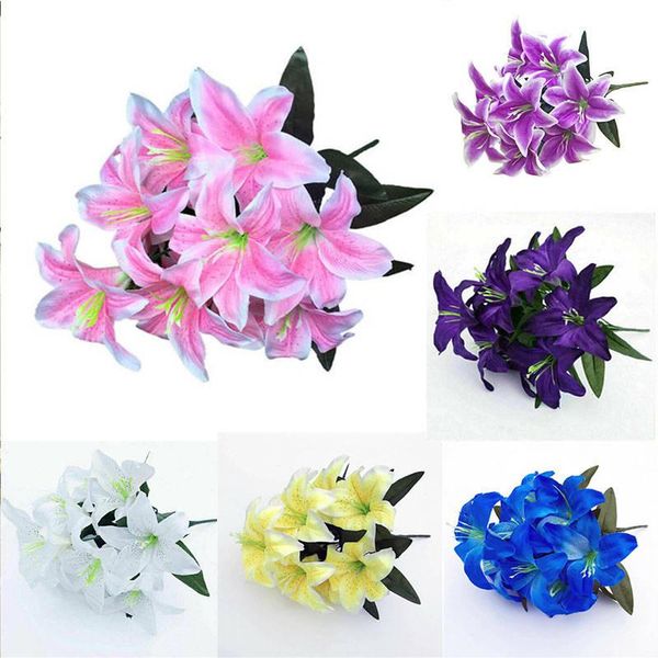 decorative flowers & wreaths artificial lillies lily flower bunch stargazer 10 head spray decor 45cm for home wedding
decorative flowers & wreaths artificial lillies lily flower bunch stargazer 10 head spray decor 45cm for home wedding