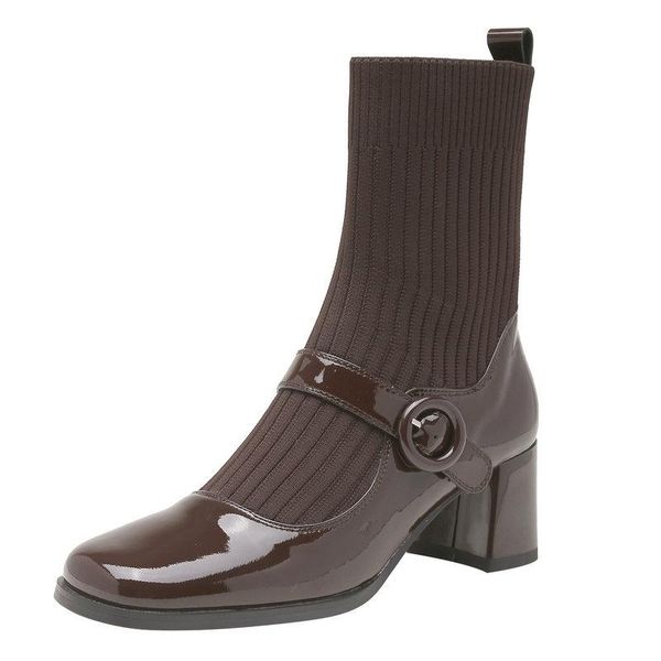 boots office ladies casual women ankle 2021 autumn winter concise genuine leather knitting thick heels basic shoes woman, Black
boots office ladies casual women ankle 2021 autumn winter concise genuine leather knitting thick heels basic shoes woman, Black