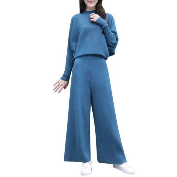 2 piece set women 2021 spring autumn new fashion bat sleeve wide pants suit female solid casual two pieces t399, Gray
2 piece set women 2021 spring autumn new fashion bat sleeve wide pants suit female solid casual two pieces t399, Gray