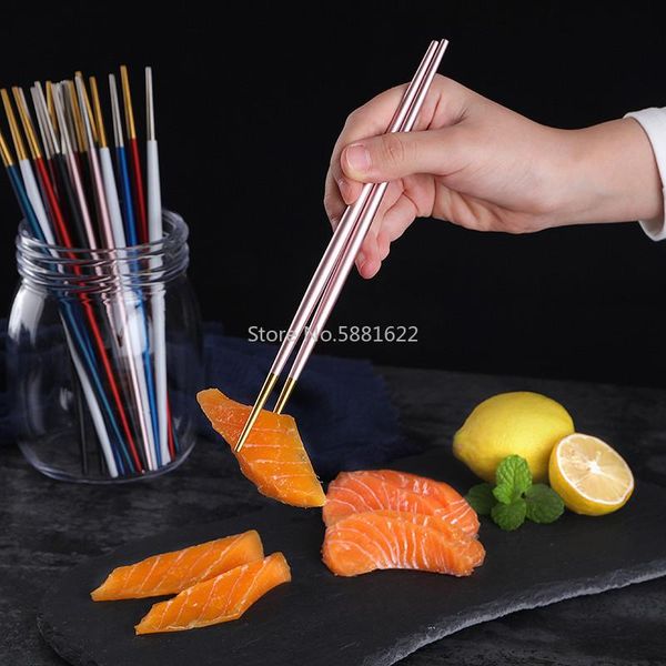 chic round chopsticks titanium 304 stainless steel gold plated sliver useful chinese japanese tableware chopsticks 1 pair 22cm
chic round chopsticks titanium 304 stainless steel gold plated sliver useful chinese japanese tableware chopsticks 1 pair 22cm