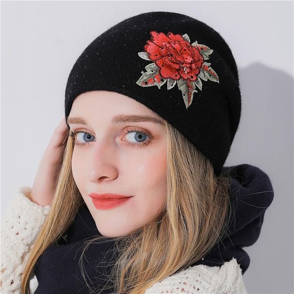 beanie/skull caps girls winter hat cashmere fur beanie rose flower embroidery knitted warm cap for women, Blue;gray
beanie/skull caps girls winter hat cashmere fur beanie rose flower embroidery knitted warm cap for women, Blue;gray
