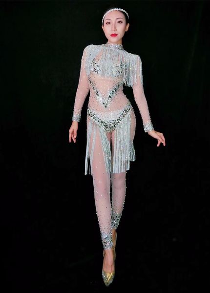 rhinestone tassel mesh perspective crystal jumpsuit stretch leotard rompers shining stone stage sparkling diamond jumpsuit, Black;red
rhinestone tassel mesh perspective crystal jumpsuit stretch leotard rompers shining stone stage sparkling diamond jumpsuit, Black;red