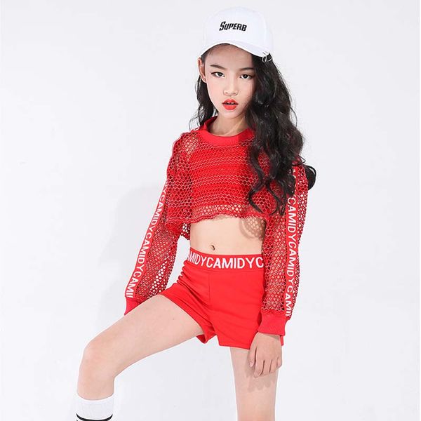 children hip-hop jazz dance costume for girl red cropped kids cheerlead dancewear ropa hiphop stage costume summer vdb2234, Black;red
children hip-hop jazz dance costume for girl red cropped kids cheerlead dancewear ropa hiphop stage costume summer vdb2234, Black;red