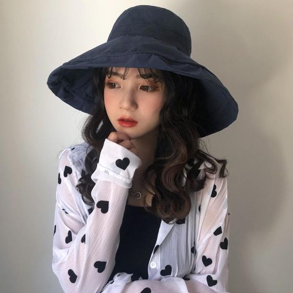 wide brim hats fashion women bucket hat foldable casual cap elegant pure color sunscreen anti-uv beach soild fisherman #p1, Blue;gray
wide brim hats fashion women bucket hat foldable casual cap elegant pure color sunscreen anti-uv beach soild fisherman #p1, Blue;gray