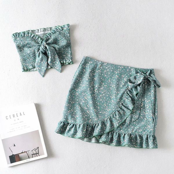 female summer 2021 fashion holiday floral style impression tube pullover with mini skirt set two pieces 4bhe, White
female summer 2021 fashion holiday floral style impression tube pullover with mini skirt set two pieces 4bhe, White