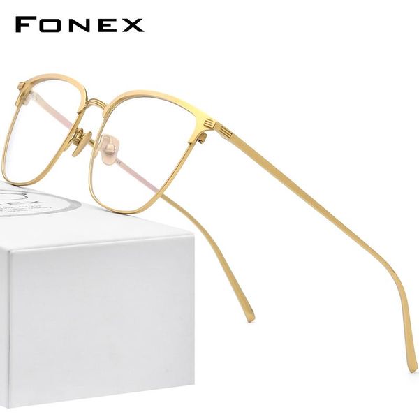 fashion sunglasses frames fonex pure titanium glasses men vintage square myopia optical prescription eyeglasses 2021 male korean eyewear f85, Black
fashion sunglasses frames fonex pure titanium glasses men vintage square myopia optical prescription eyeglasses 2021 male korean eyewear f85, Black