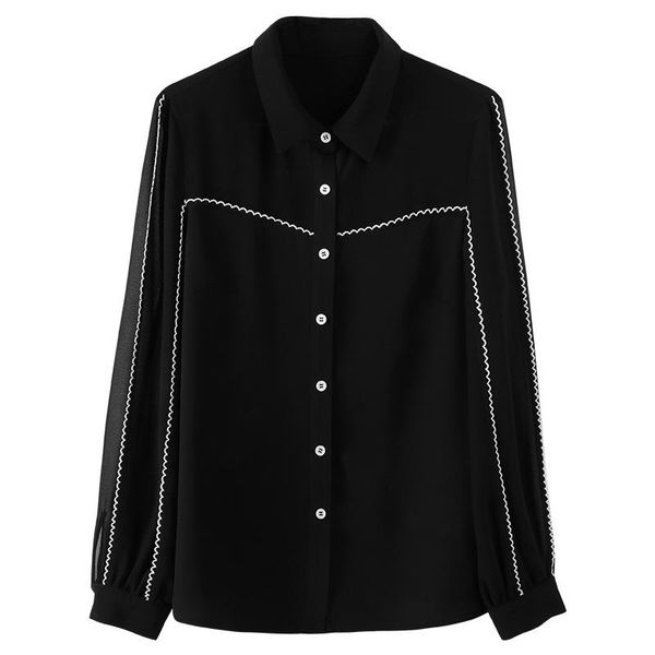 women's blouses & shirts 2021 all match women long antern sleeve korea style office lady blouse, White
women's blouses & shirts 2021 all match women long antern sleeve korea style office lady blouse, White