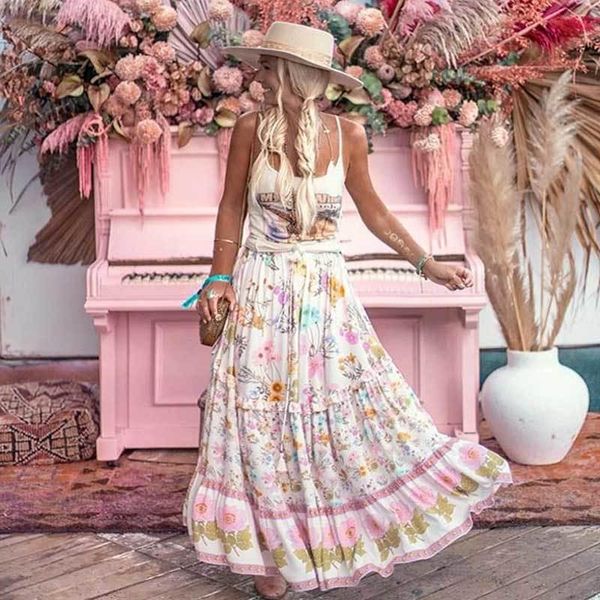 skirts 2022 spring boho floral printed maxi skirt tiered ruffle trim women elastic waist girl long mg114, Black
skirts 2022 spring boho floral printed maxi skirt tiered ruffle trim women elastic waist girl long mg114, Black