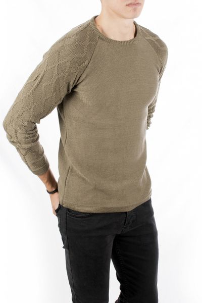 male khaki bike collar handles patterned narrow cut mercerized sweater 1808083 yazc, Black
male khaki bike collar handles patterned narrow cut mercerized sweater 1808083 yazc, Black
