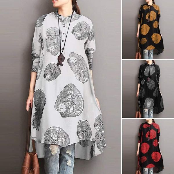 vintage printed shirt vestidos women's autumn blouse zanzea 2021 casual long sleeve blusas female button short sleeve robe tunic, White
vintage printed shirt vestidos women's autumn blouse zanzea 2021 casual long sleeve blusas female button short sleeve robe tunic, White