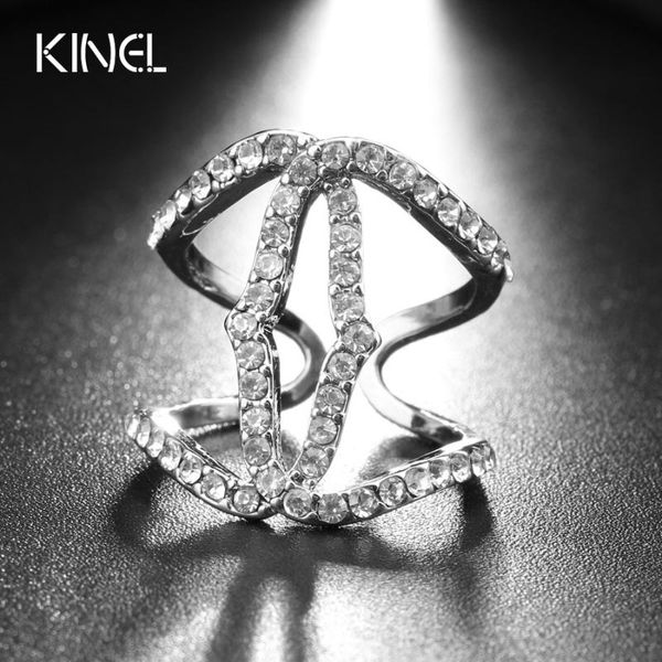 wedding rings kinel unique ring for women silver-color handcraft cubic zirconia bling fashion cocktail jewelry, Slivery;golden
wedding rings kinel unique ring for women silver-color handcraft cubic zirconia bling fashion cocktail jewelry, Slivery;golden