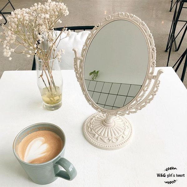 mirrors w&g girl woman makeup mirror double-sided rotating table european retro round
mirrors w&g girl woman makeup mirror double-sided rotating table european retro round