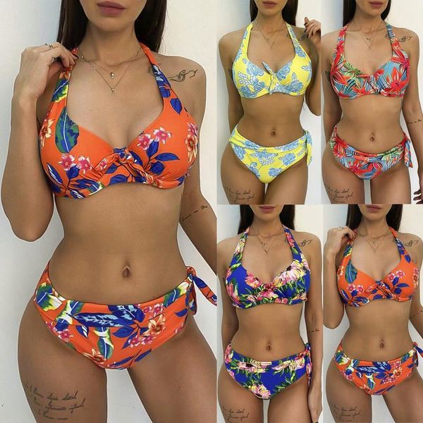 women's swimwear mid waist swimsuit 2021 plus size bikinis women push up floral print bikini set bathing suit swim wear, White;black
women's swimwear mid waist swimsuit 2021 plus size bikinis women push up floral print bikini set bathing suit swim wear, White;black