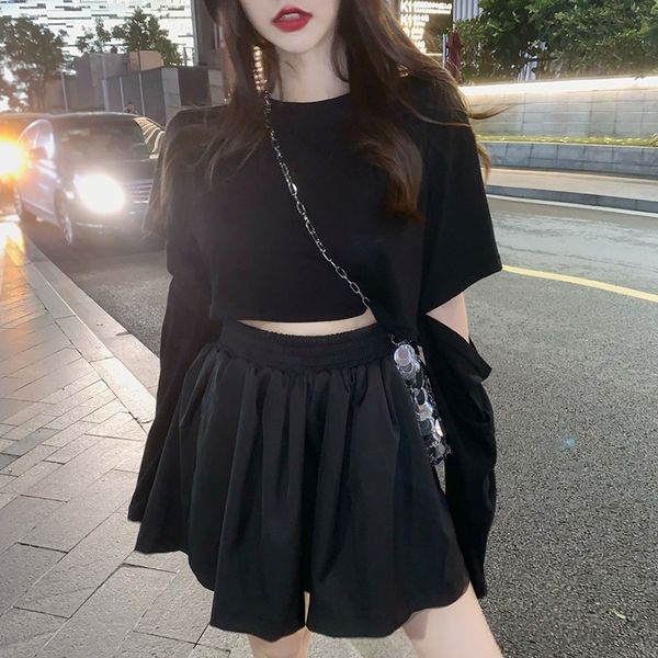 early herfst fashion wild sun shirt women short section open navel removable long mouwen net red t-shirt tij, White
early herfst fashion wild sun shirt women short section open navel removable long mouwen net red t-shirt tij, White