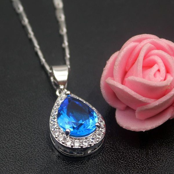 pendant necklaces hermosa jewelry sterling 925 silver color chain choker & ocean love waterdrop bluez necklace
pendant necklaces hermosa jewelry sterling 925 silver color chain choker & ocean love waterdrop bluez necklace