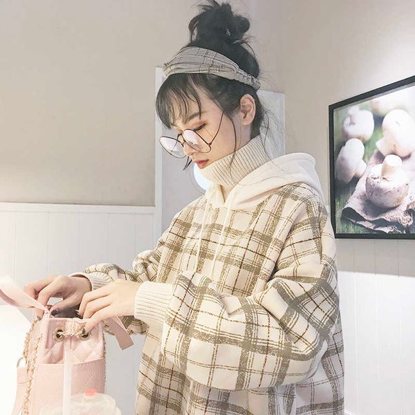 korean arajuku chic winter ins female high collar hooded sweatshirt ulzzang kawaii casual loose long sleeve 210608, Black
korean arajuku chic winter ins female high collar hooded sweatshirt ulzzang kawaii casual loose long sleeve 210608, Black