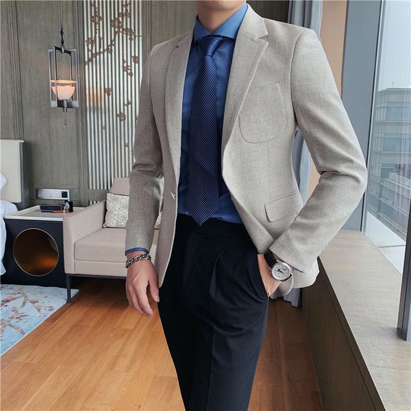 high 2021 new quality british style solid casual business wear men's blazer thin jackets fit a simple button long sleeve coats 3xl cx6u, White;black
high 2021 new quality british style solid casual business wear men's blazer thin jackets fit a simple button long sleeve coats 3xl cx6u, White;black