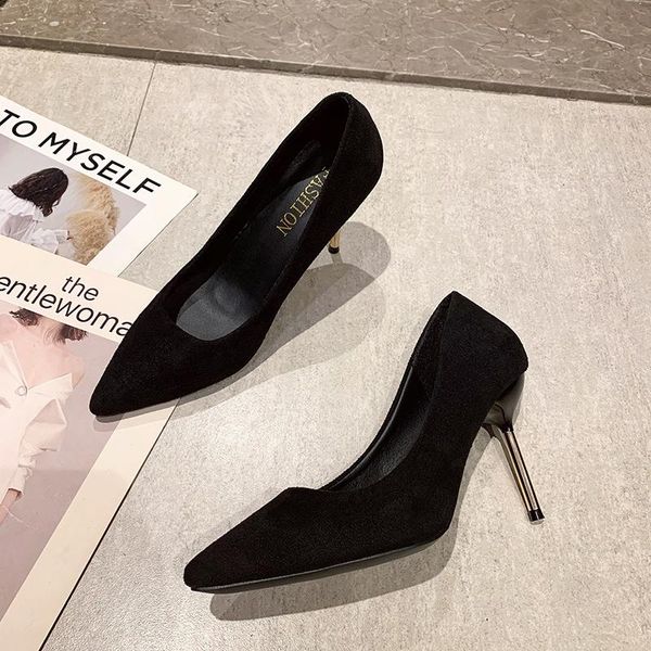 dress shoes 2021 spring/summer fashion simple solid color women's single black high heels
dress shoes 2021 spring/summer fashion simple solid color women's single black high heels
