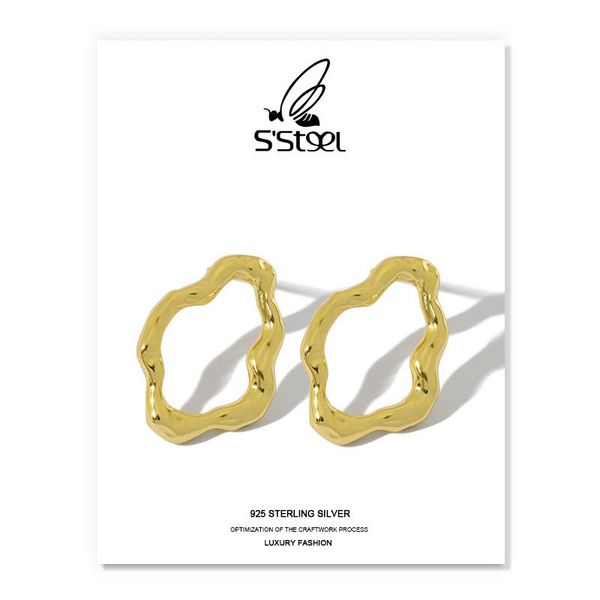 stud s'steel cloud sutd earrings gift for women 925 sterling silver earring designer minimalist gold earings boucle oreille jewelry, Golden;silver
stud s'steel cloud sutd earrings gift for women 925 sterling silver earring designer minimalist gold earings boucle oreille jewelry, Golden;silver