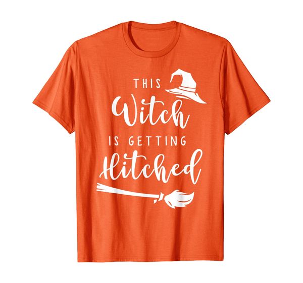 this witch is getting hitched october wedding fall bridal t-shirt, White;black
this witch is getting hitched october wedding fall bridal t-shirt, White;black