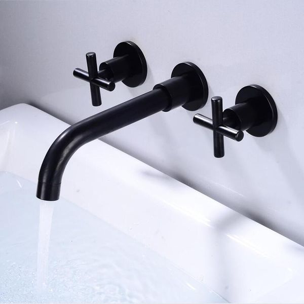 bathroom sink faucets black brass double handle wall mounted mixer & cold basin tap white/polished gold faucet batidora
bathroom sink faucets black brass double handle wall mounted mixer & cold basin tap white/polished gold faucet batidora