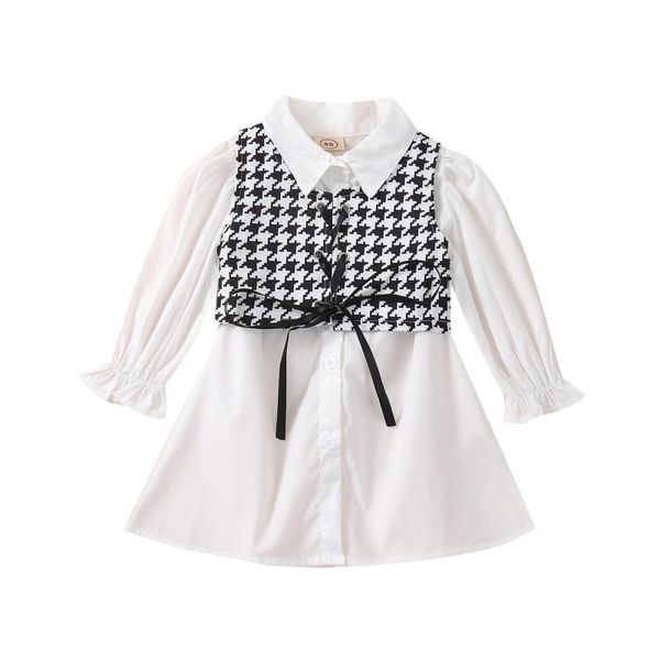 clothing sets pudcoco 0-6t 2pcs toddler kids girls a-line single breasted lapel butterfly sleeve pleated dress+plaid vest clothes, White
clothing sets pudcoco 0-6t 2pcs toddler kids girls a-line single breasted lapel butterfly sleeve pleated dress+plaid vest clothes, White