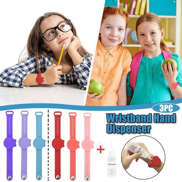 wrist support 3pc hand sanitizer dispensing portable bracelet kid liquid wristband dispenser handwash gel with whole sanitizing, Black;red
wrist support 3pc hand sanitizer dispensing portable bracelet kid liquid wristband dispenser handwash gel with whole sanitizing, Black;red