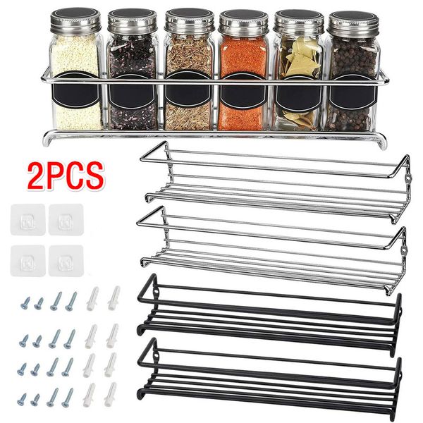 2pcs wa-mount shef organizer singe ayer seasoning hanging spice storage rack for home restaurant kitchen bathroom
2pcs wa-mount shef organizer singe ayer seasoning hanging spice storage rack for home restaurant kitchen bathroom