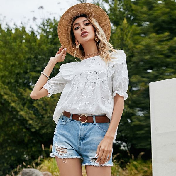 2021 new sweet hollow out women casual spring summer sleeve blouse ladies loose fashion pullover gsok, White
2021 new sweet hollow out women casual spring summer sleeve blouse ladies loose fashion pullover gsok, White
