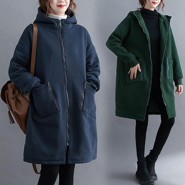 women's trench coats literary autumn winter mid-length windbreaker coat women 2021 simple thick cardigan loose large size hooded jacket, Tan;black
women's trench coats literary autumn winter mid-length windbreaker coat women 2021 simple thick cardigan loose large size hooded jacket, Tan;black