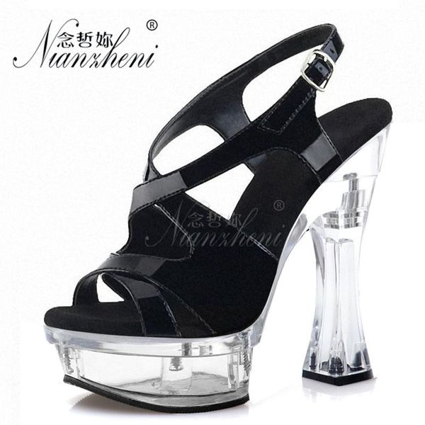 sandals style patent leather all match thick platform 14cm super high heeled shoes 6 inch open toe small size pole dancing nightclub, Black
sandals style patent leather all match thick platform 14cm super high heeled shoes 6 inch open toe small size pole dancing nightclub, Black