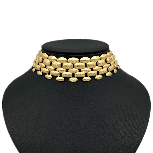 chokers fashion stainless steel jewelry accessories alloy gold&silver matte statement collar woman choker neck necklace for women, Golden;silver
chokers fashion stainless steel jewelry accessories alloy gold&silver matte statement collar woman choker neck necklace for women, Golden;silver