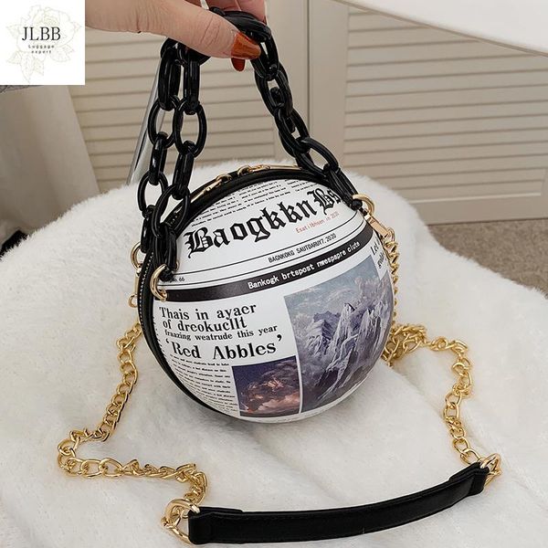 shoulder bags spaper printing ball women bag fashion letter print round design purses and handbags chain crossbody for
shoulder bags spaper printing ball women bag fashion letter print round design purses and handbags chain crossbody for