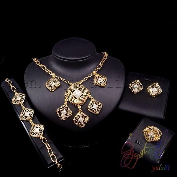 earrings & necklace yulaili zinc alloy square crystal pendant stud bracelet ring kundan materials women fashion jewelry sets, Silver
earrings & necklace yulaili zinc alloy square crystal pendant stud bracelet ring kundan materials women fashion jewelry sets, Silver