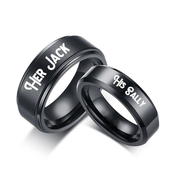 wedding rings fashion women men couple lovers' his sally her jack titanium steel romantic matching ring lovers gift, Slivery;golden
wedding rings fashion women men couple lovers' his sally her jack titanium steel romantic matching ring lovers gift, Slivery;golden