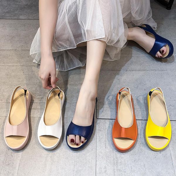 dress shoes 2021 summer sandals female shallow solid leather women woman fish mouth thick bottom flat platform plus size, Black
dress shoes 2021 summer sandals female shallow solid leather women woman fish mouth thick bottom flat platform plus size, Black