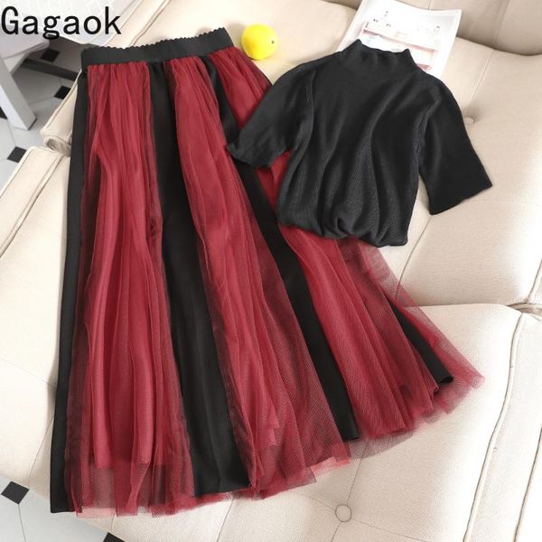 two piece dress gagaok women streetwear set spring autumn turtleneck striped knee-length slim chic harajuku female fashion sets, White
two piece dress gagaok women streetwear set spring autumn turtleneck striped knee-length slim chic harajuku female fashion sets, White