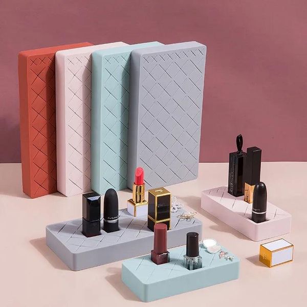 storage boxes & bins multi grid silicone lipstick rack cosmetic box makeup organizer nail polish display stand deskeyebrow pencil holder
storage boxes & bins multi grid silicone lipstick rack cosmetic box makeup organizer nail polish display stand deskeyebrow pencil holder