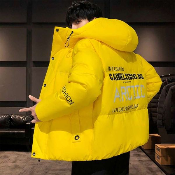 men's coat winter korean style cotton-padded jacket youth warm solid color outwear slim fit casual plus size 210928, Black;brown
men's coat winter korean style cotton-padded jacket youth warm solid color outwear slim fit casual plus size 210928, Black;brown