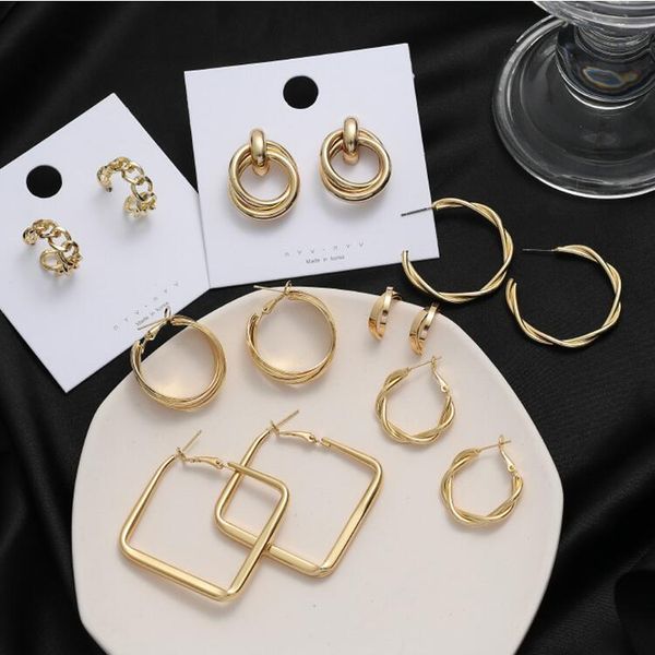 women's irregular geometry hoop huggie earrings gsfe002 fashion gift national style women diy jewelry earring, Golden;silver
women's irregular geometry hoop huggie earrings gsfe002 fashion gift national style women diy jewelry earring, Golden;silver