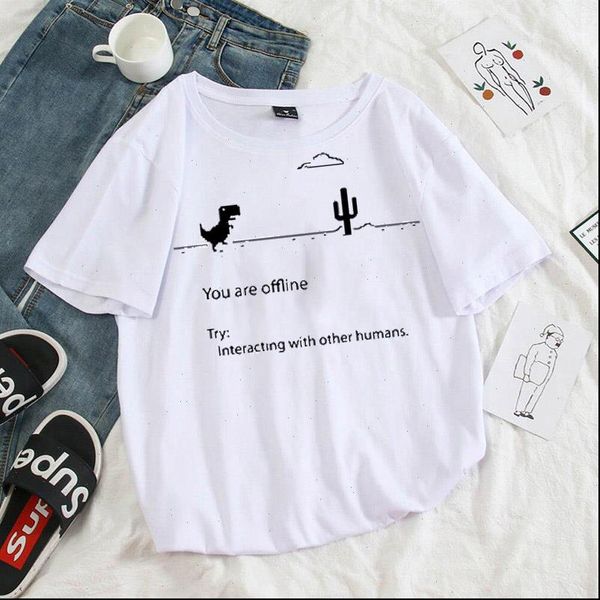 summer female t shirt harajuku kpop female casual t shirt dinosaur short sleeved shirt tee o neck t ladies clothing shir, White
summer female t shirt harajuku kpop female casual t shirt dinosaur short sleeved shirt tee o neck t ladies clothing shir, White