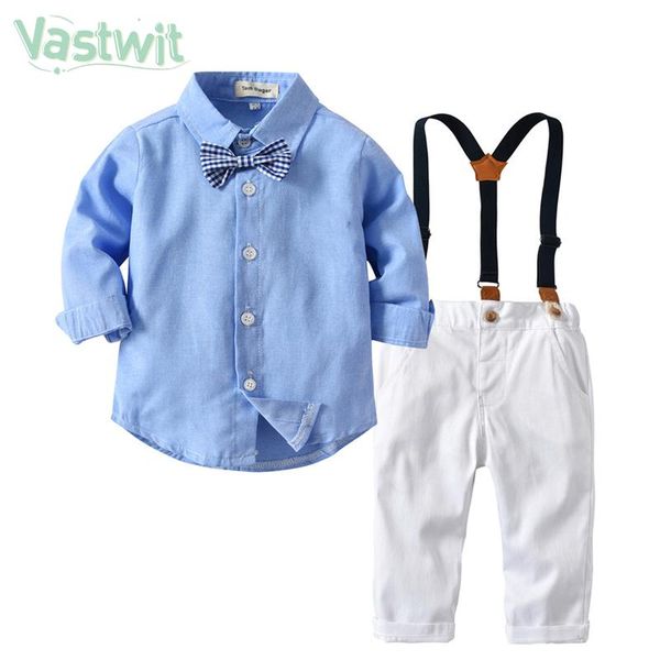 clothing sets born baby boy clothes set formal gentleman suit long sleeve bowtie shirt+suspenders trousers infant outfit baptism costume, White
clothing sets born baby boy clothes set formal gentleman suit long sleeve bowtie shirt+suspenders trousers infant outfit baptism costume, White