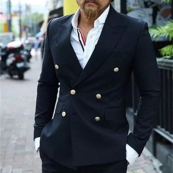 men's suits & blazers black double breasted men suit slim fit wedding for businesses from smoking groom formal businessman casual blaze, White;black
men's suits & blazers black double breasted men suit slim fit wedding for businesses from smoking groom formal businessman casual blaze, White;black