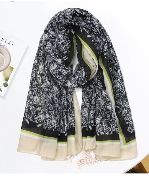 scarves 2021 fashion soft vintage flower print tassel scarf shawls long floral paisley pattern hijab wrap 3 color, Blue;gray
scarves 2021 fashion soft vintage flower print tassel scarf shawls long floral paisley pattern hijab wrap 3 color, Blue;gray